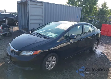2012 Honda Civic Lx from USA, damaged, VIN 19XFB2F53CE086032